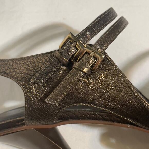 Bakers Bronze Womens High Heels Size 8M Scotti Bronze Ankle Strap 4" Heel - Picture 3 of 12